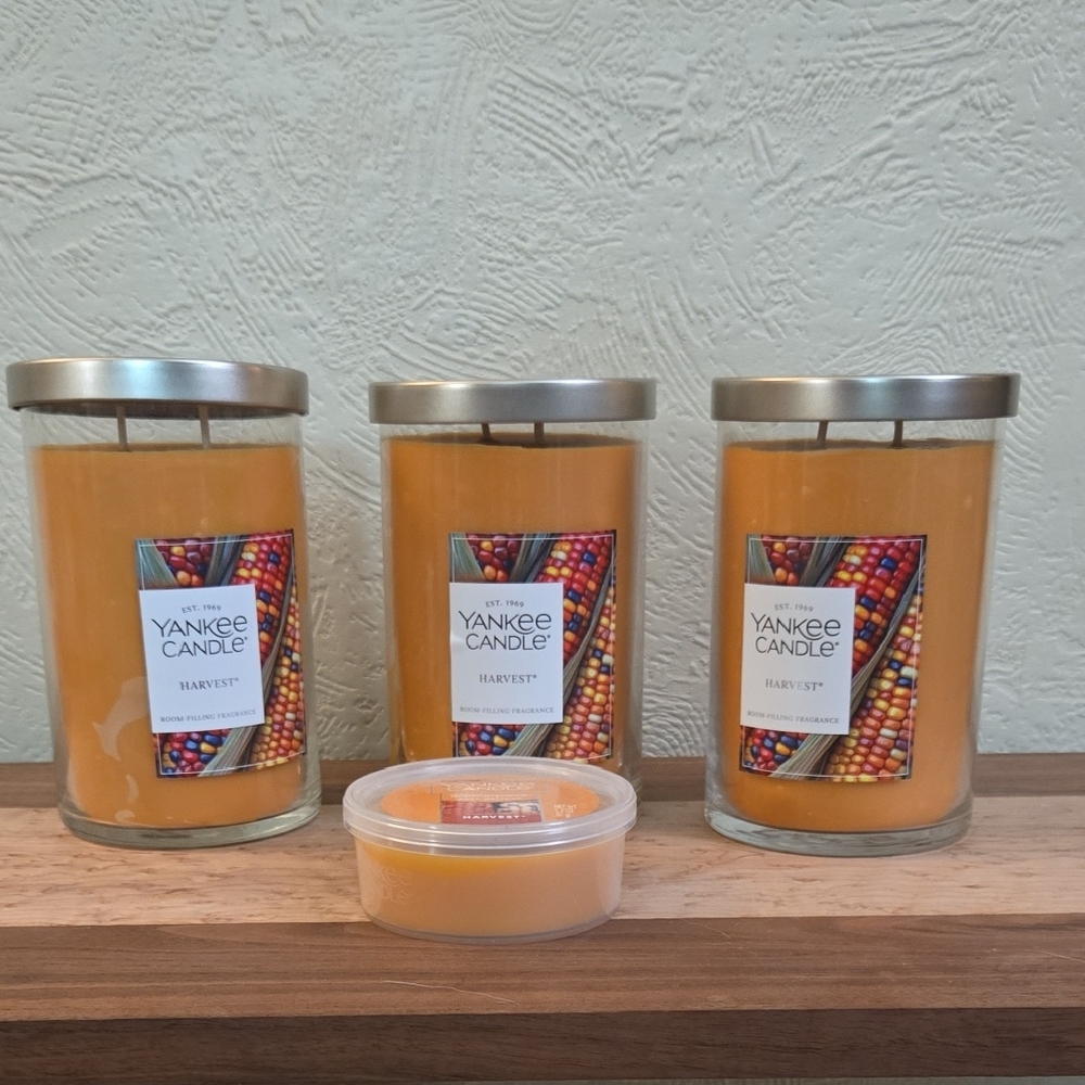 Yankee Candle Harvest Collection in Warm Orange